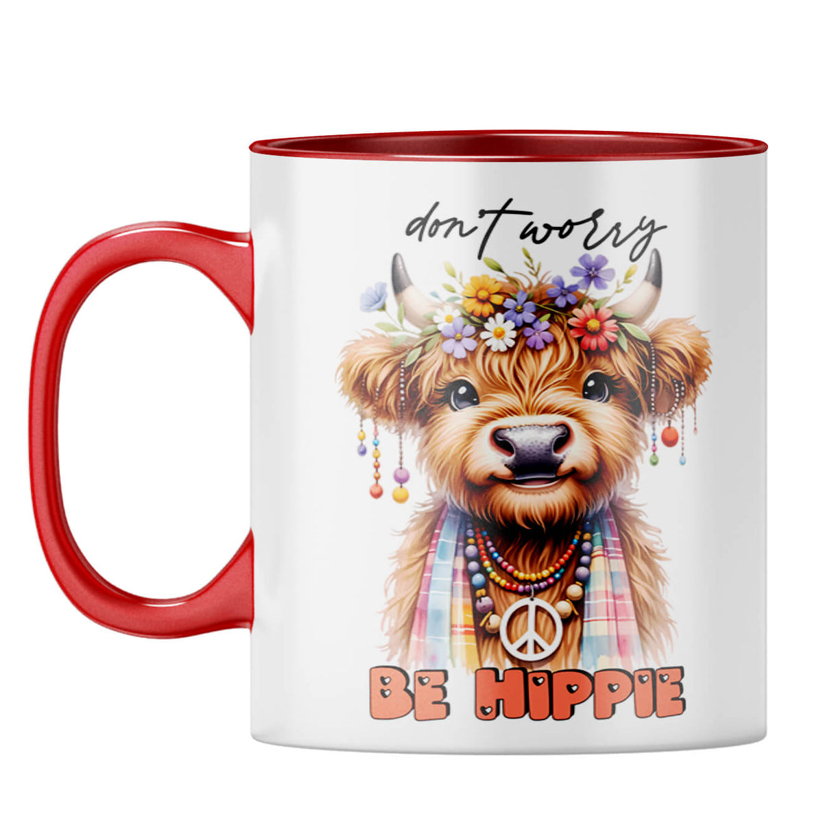 Dont Worry Be Hippie Coffee Mug