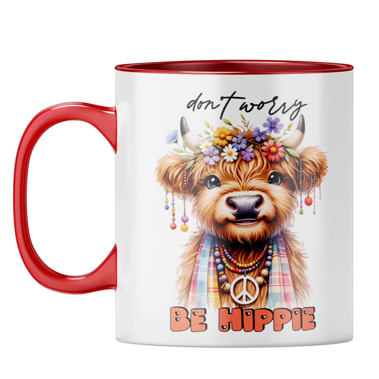 Dont Worry Be Hippie Coffee Mug