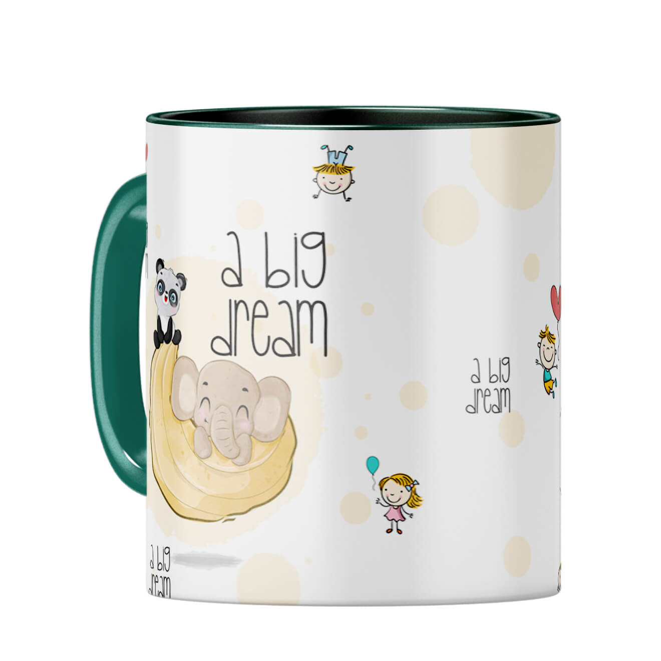 Dream Big Coffee Mug Coffee Mug Dark Green