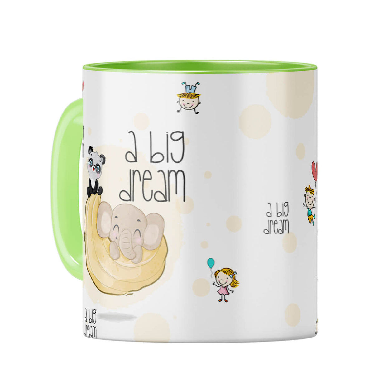 Dream Big Coffee Mug Coffee Mug Light Green