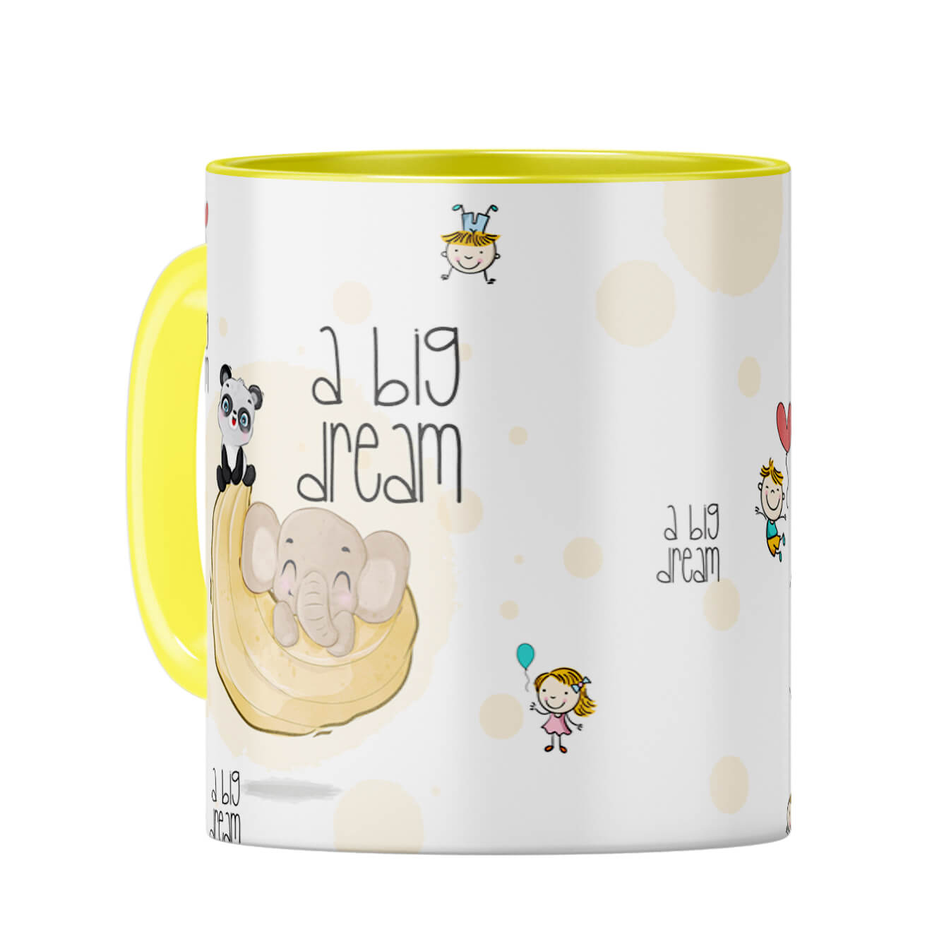 Dream Big Coffee Mug Coffee Mug Yellow