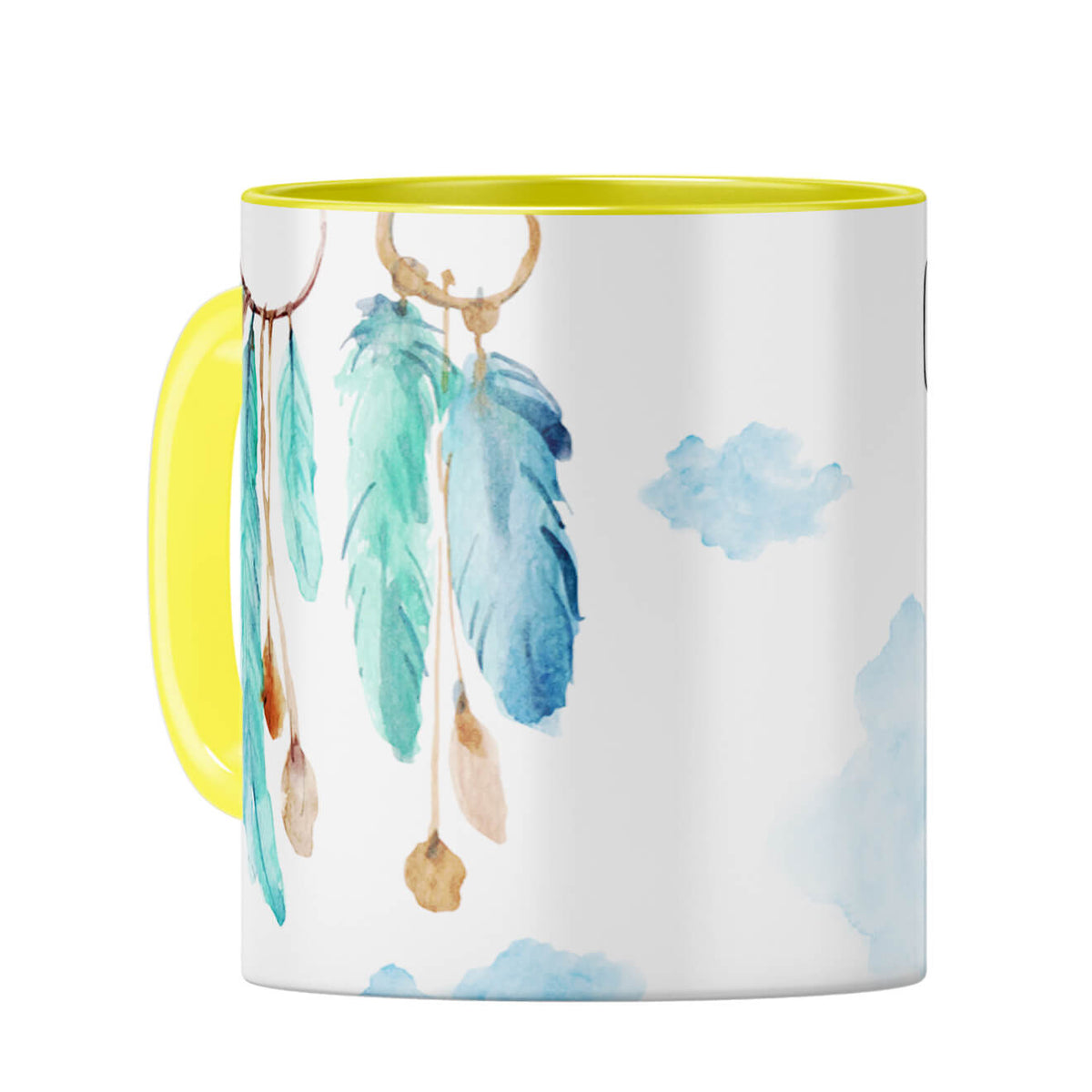 Dream Catcher Gift Mug Coffee Mug Yellow