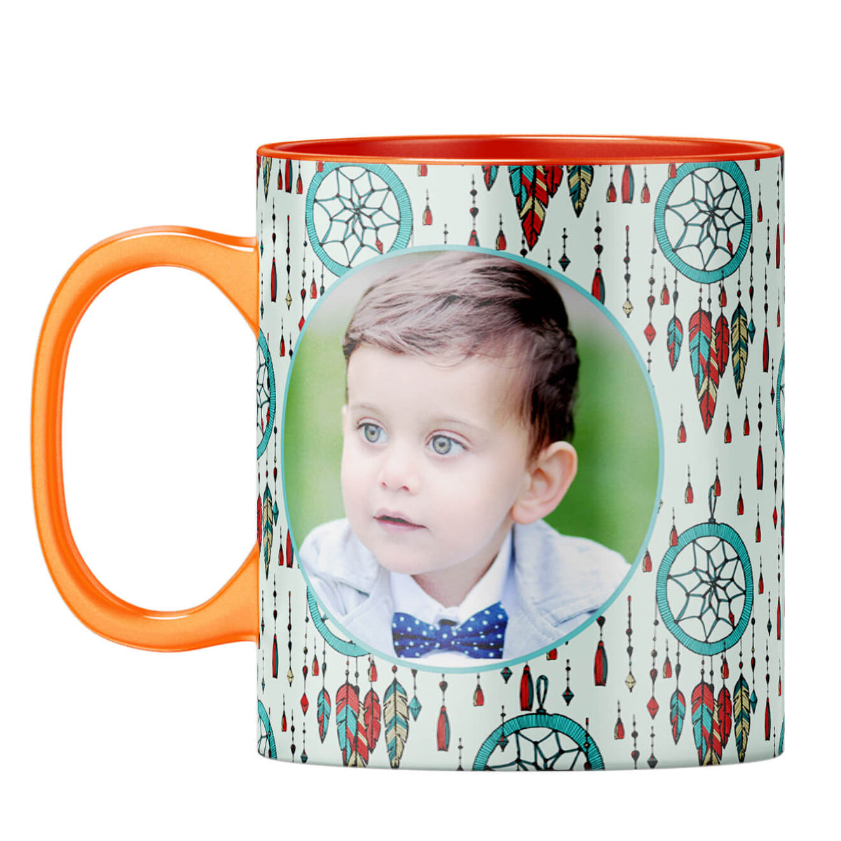 Dream Catcher Photo Coffee Mug Orange