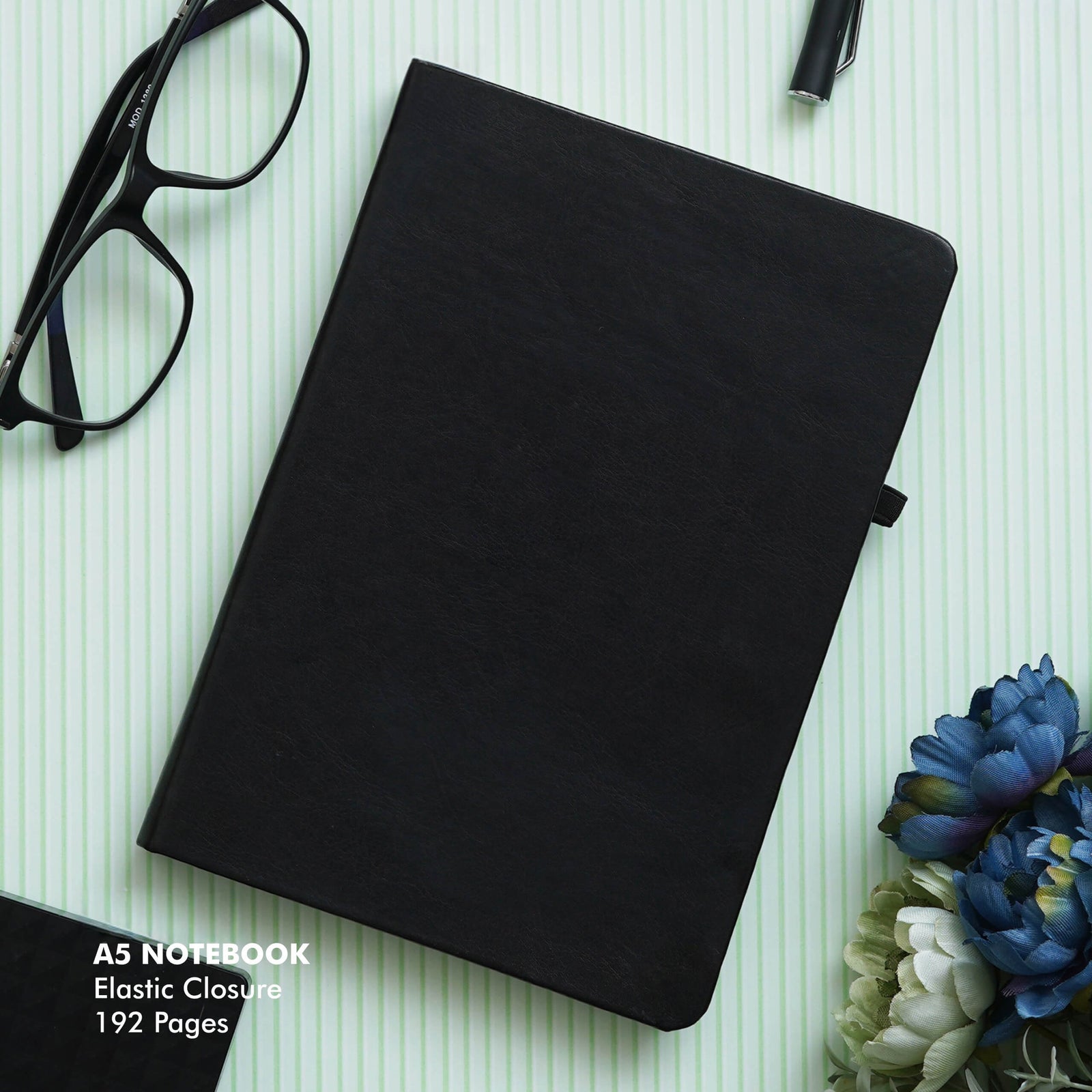 Elegant Black A5 PU Notebook - Capture Your Moments