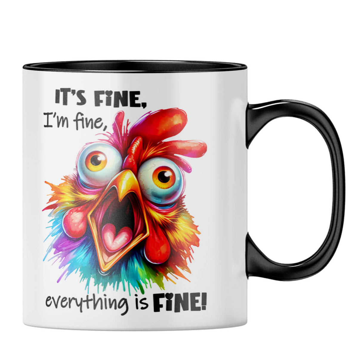 Everything is Fine Coffee MugB-Black