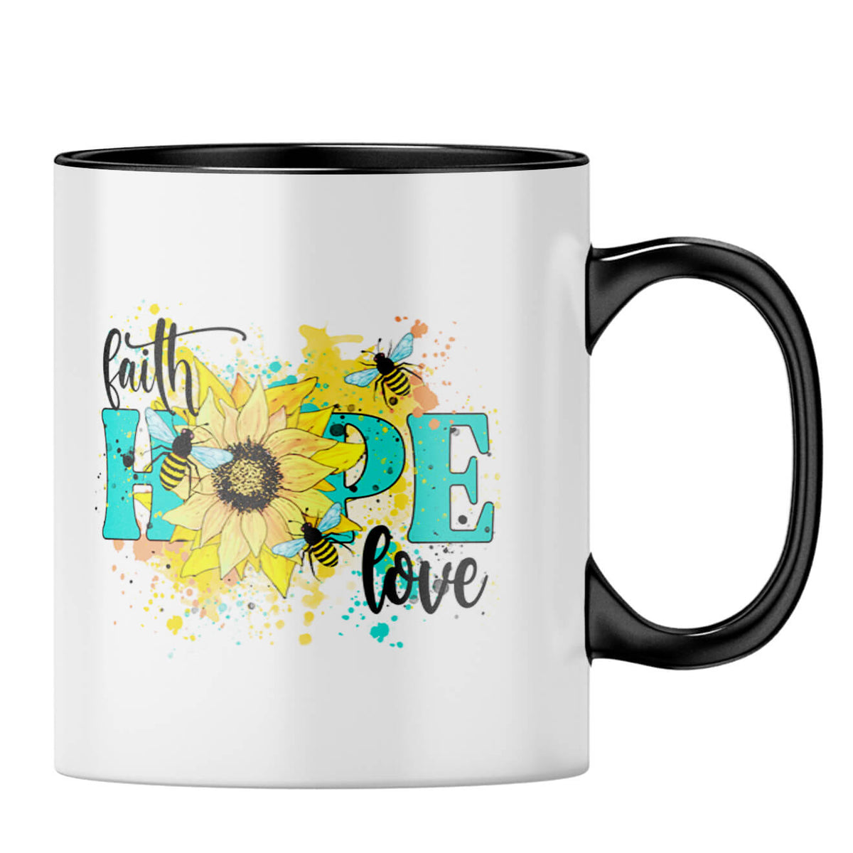Faith Hope Love Coffee MugB-Black