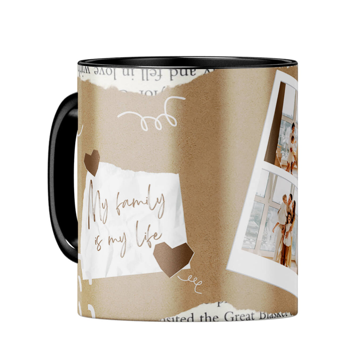 Family Is Life Coffee Mug Black