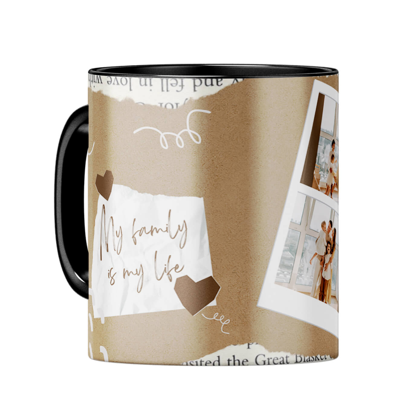Family Is Life Coffee Mug Black