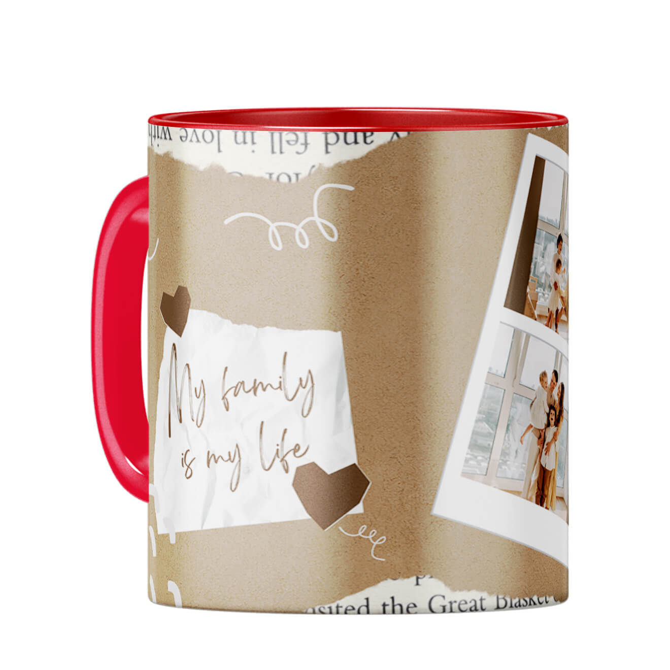 Family Is Life Coffee Mug Red