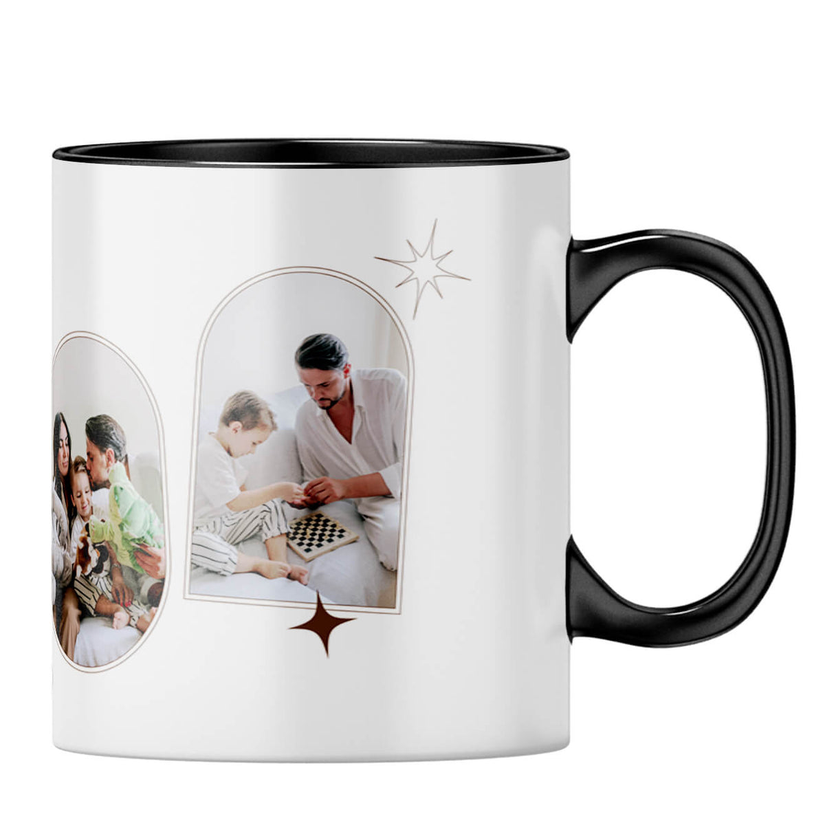 Family Photos Coffee MugB-Black