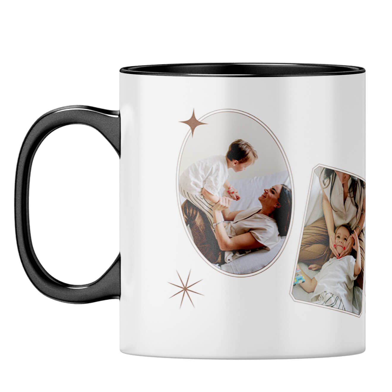 Family Photos Coffee Mug Black