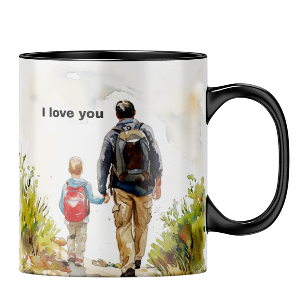 Father and Son Best Friends Coffee MugB-Black