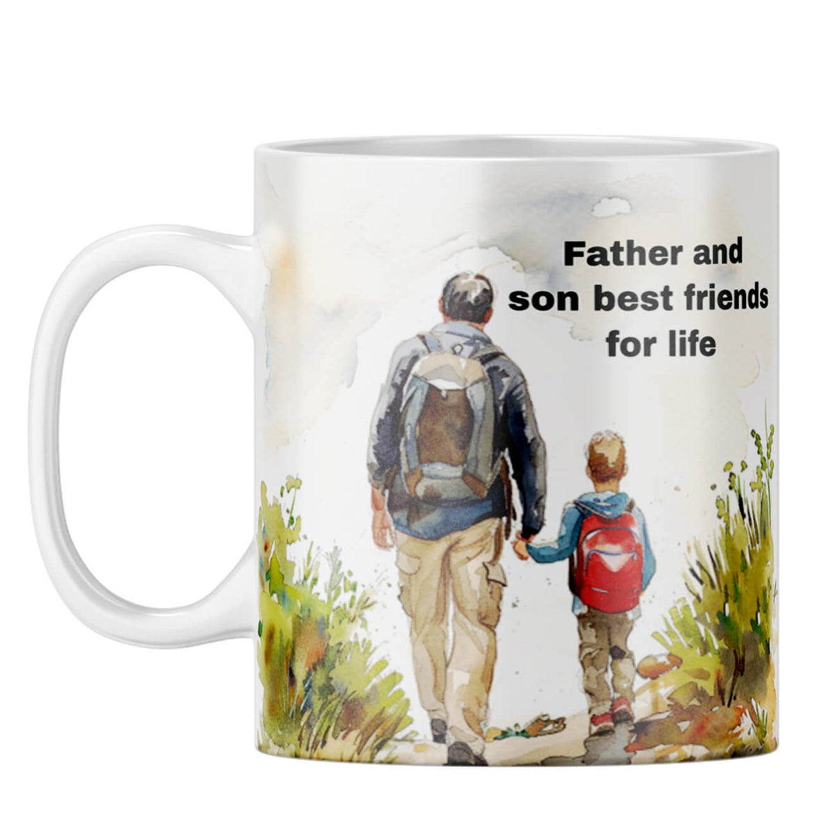 Father and Son Best Friends Coffee Mug White