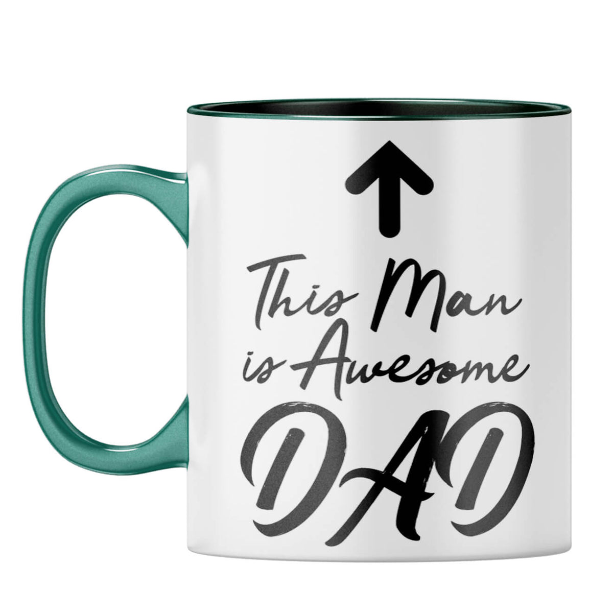 Awesome Dad Coffee Mug Dark Green