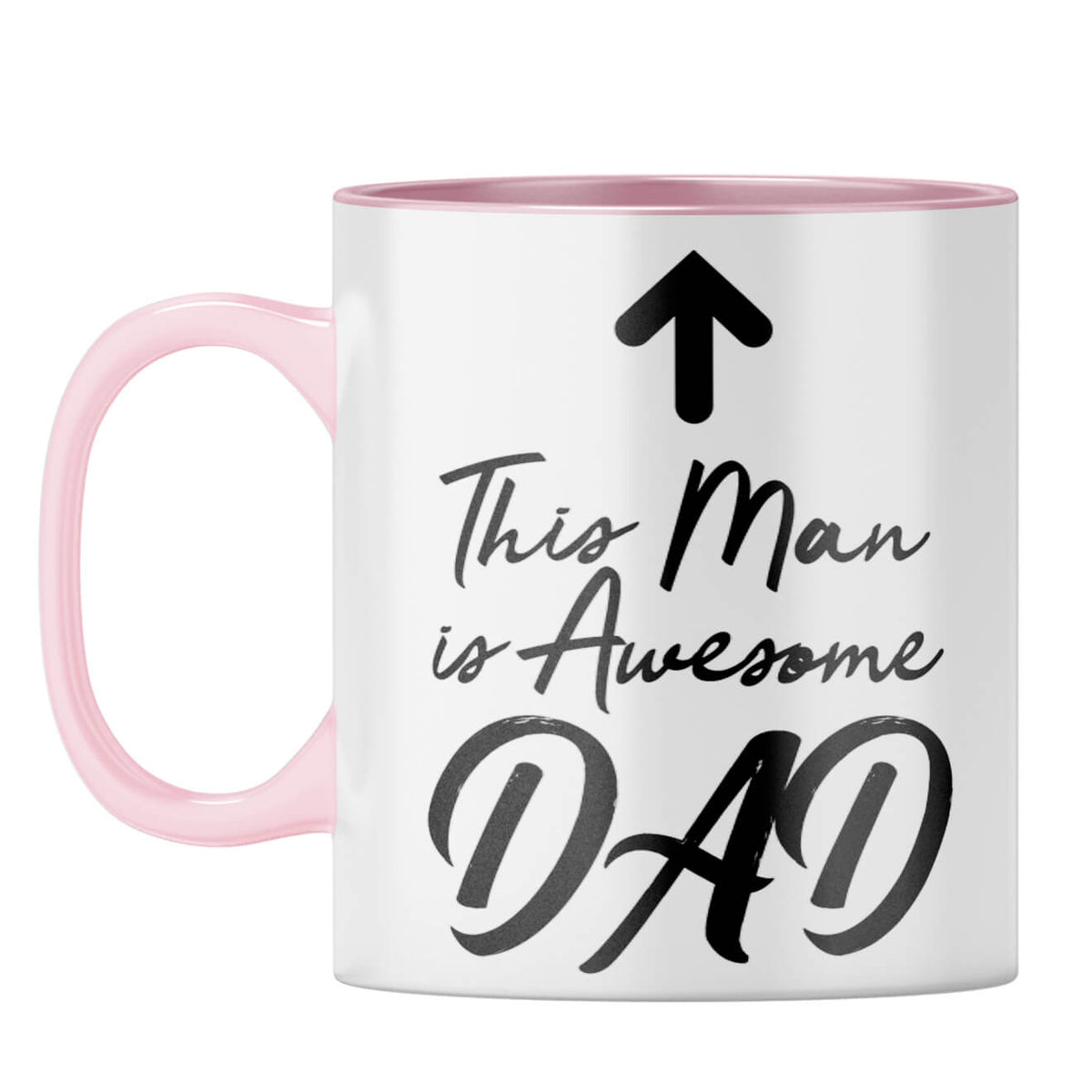 Awesome Dad Coffee Mug Pink