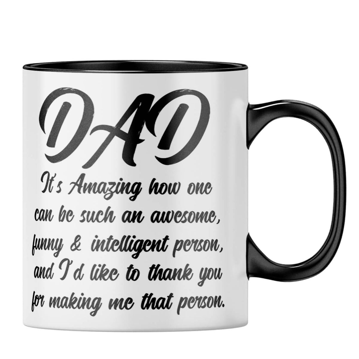 Dad Thank You Coffee MugB-Black
