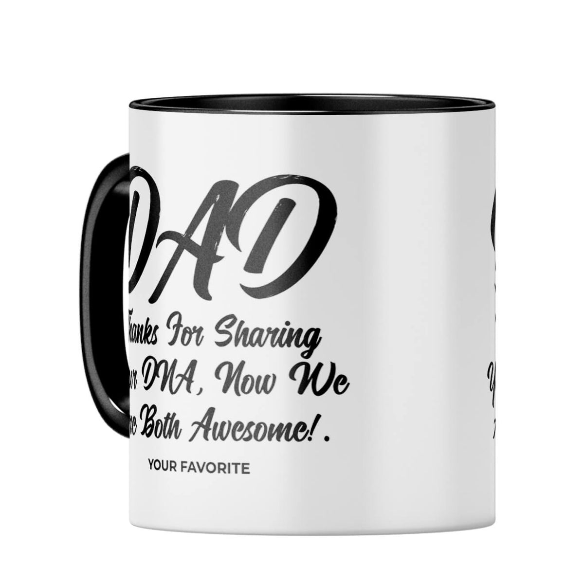 Dad Thanks for Sharing DNA Coffee MugC-Black