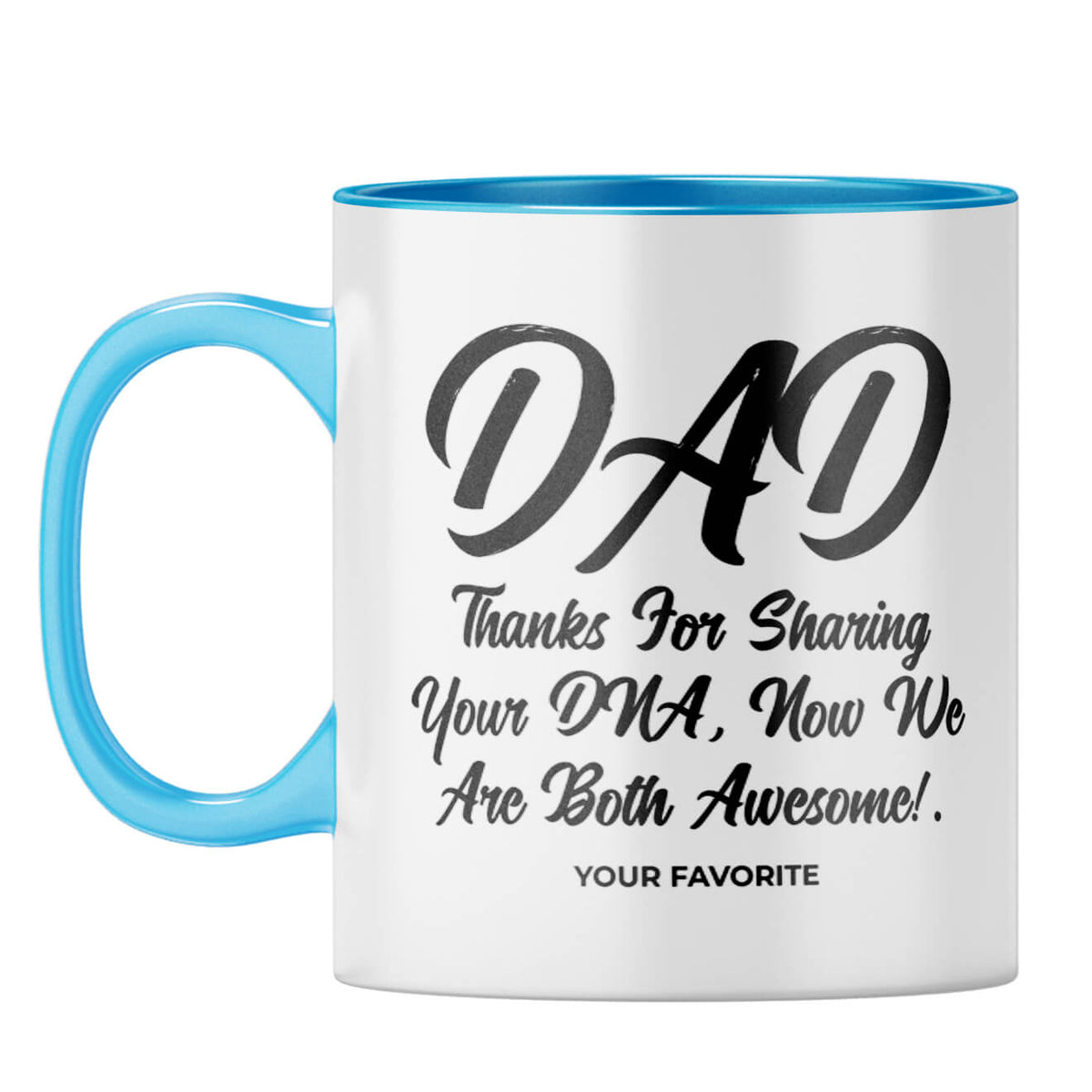 Dad Thanks for Sharing DNA Coffee Mug Light Blue