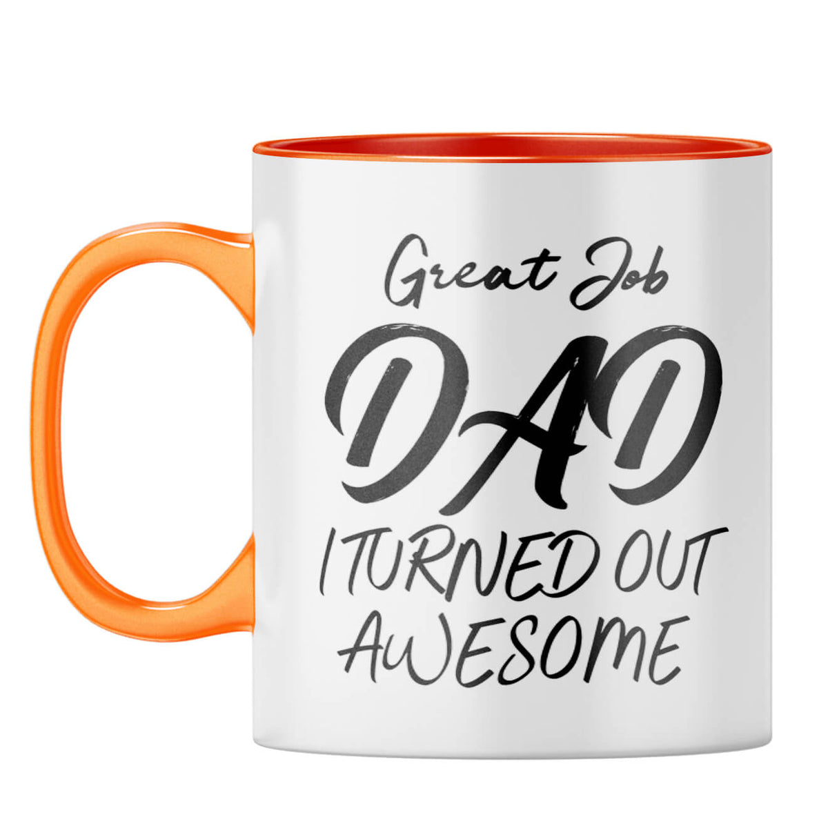 Great Job Dad Coffee Mug Orange