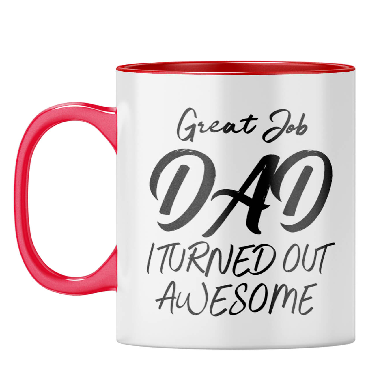 Great Job Dad Coffee Mug Red