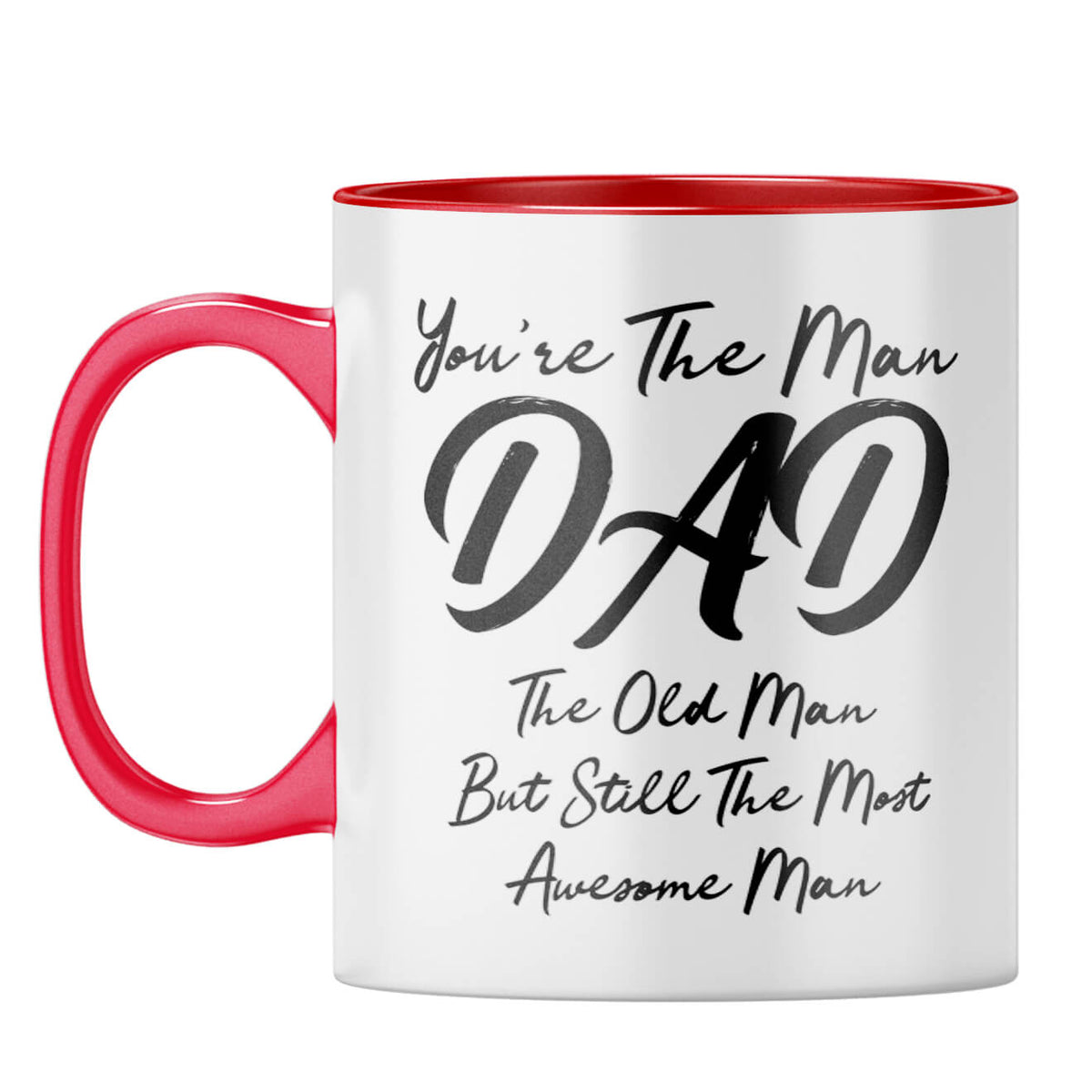 You're The Man Dad Coffee Mug Red
