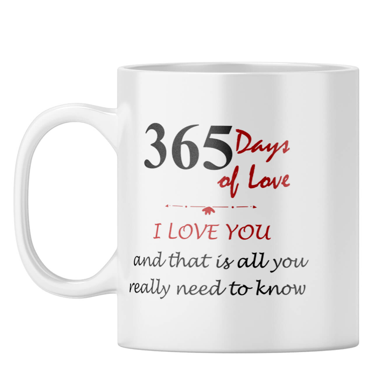 First Anniversary Gift Coffee Mug White