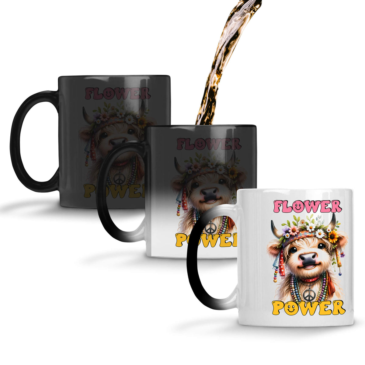 Flower Power Coffee Mug Magic