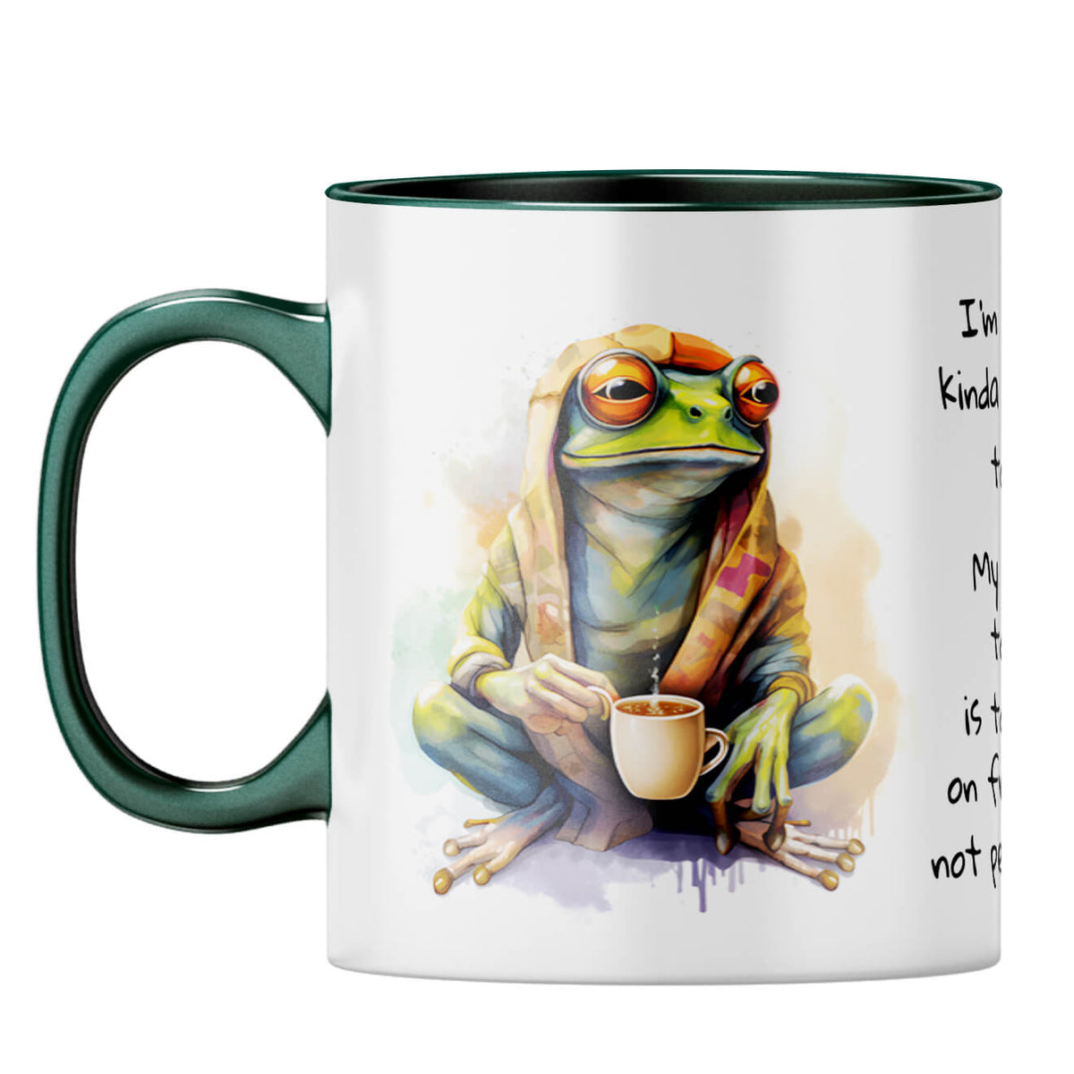 Focus on Progress Coffee Mug Dark Green