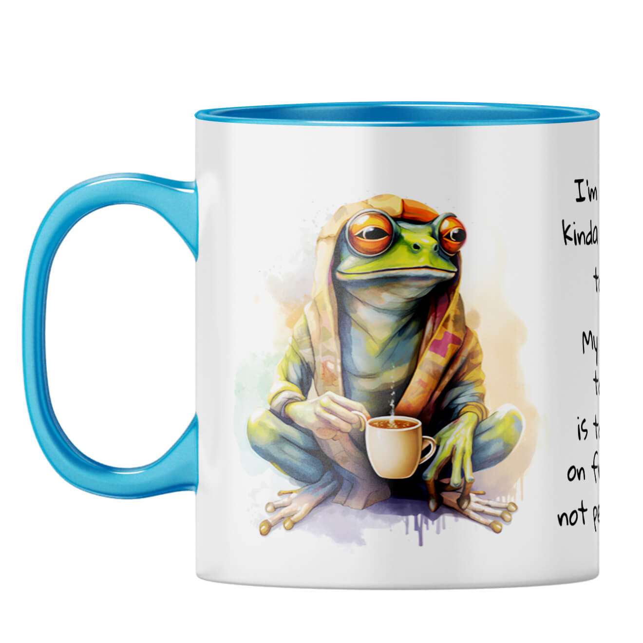 Focus on Progress Coffee Mug Light Blue