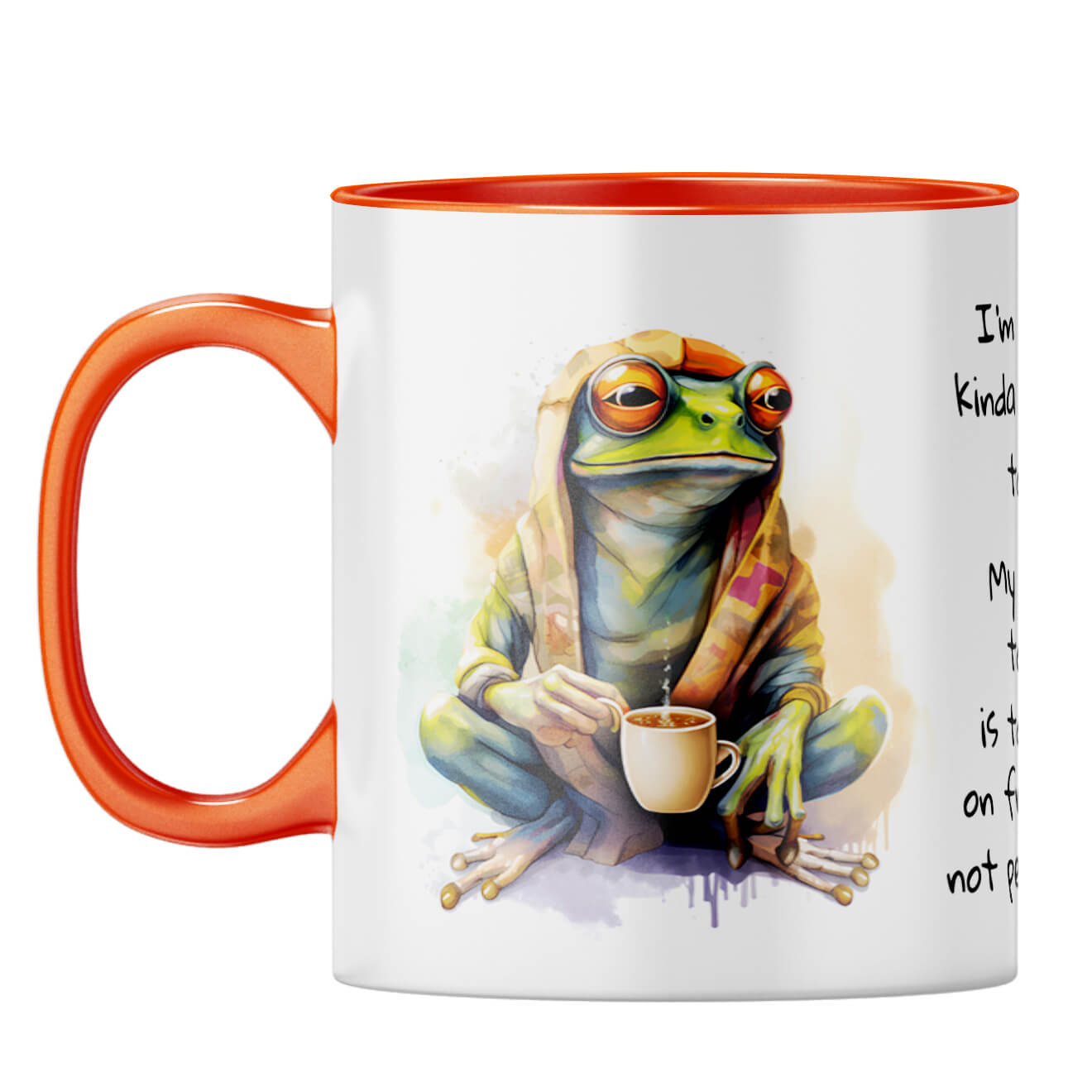 Focus on Progress Coffee Mug Orange