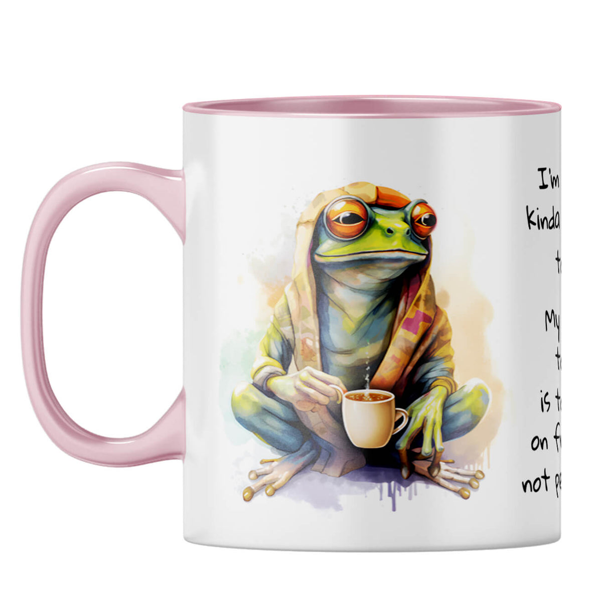 Focus on Progress Coffee Mug Pink