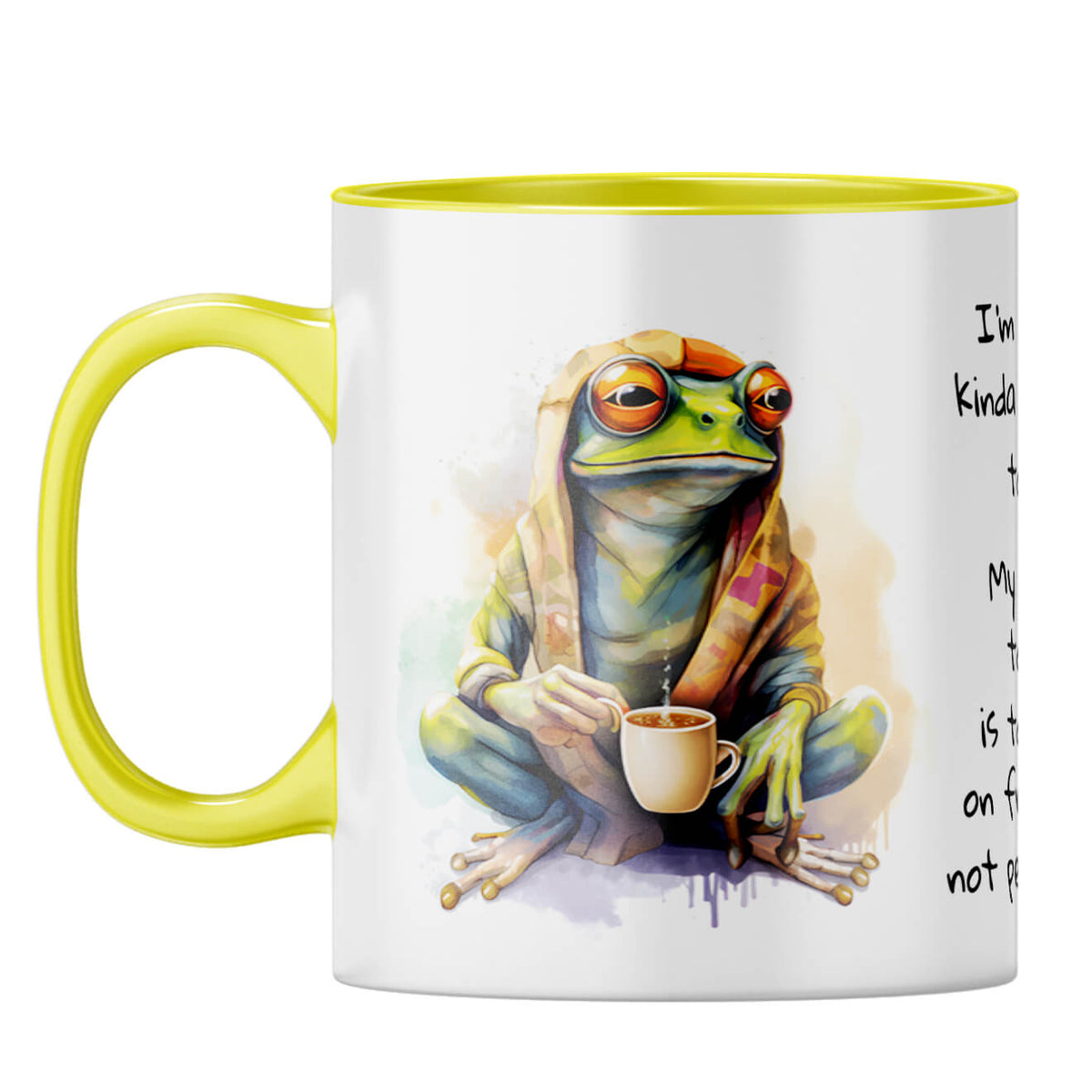 Focus on Progress Coffee Mug Yellow