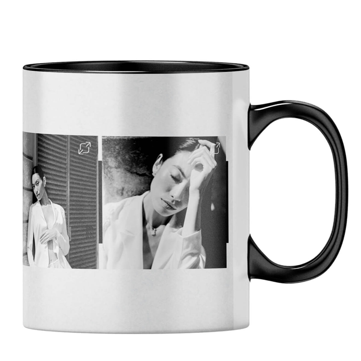 Four Photos Coffee MugB-Black