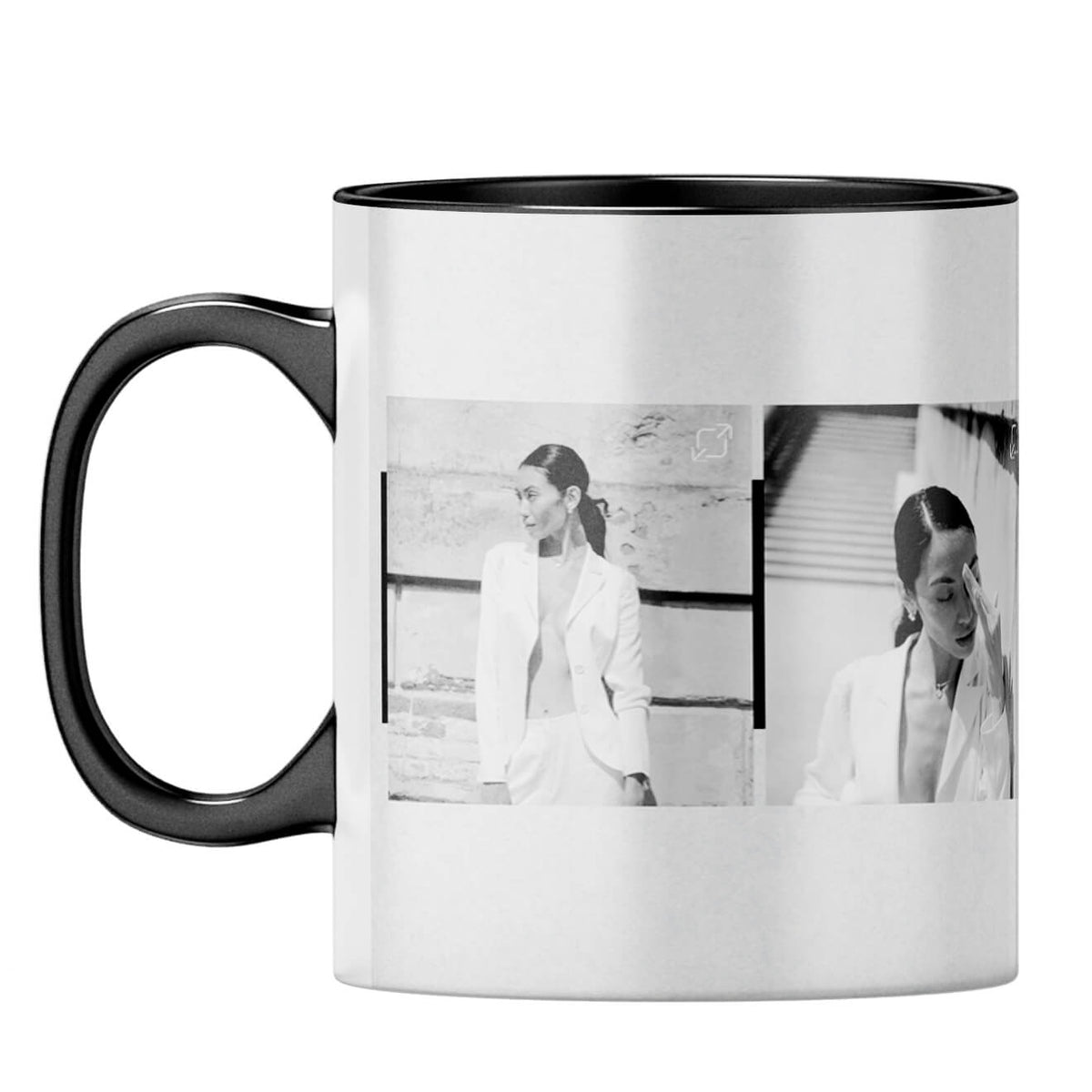 Four Photos Coffee MugF-Black