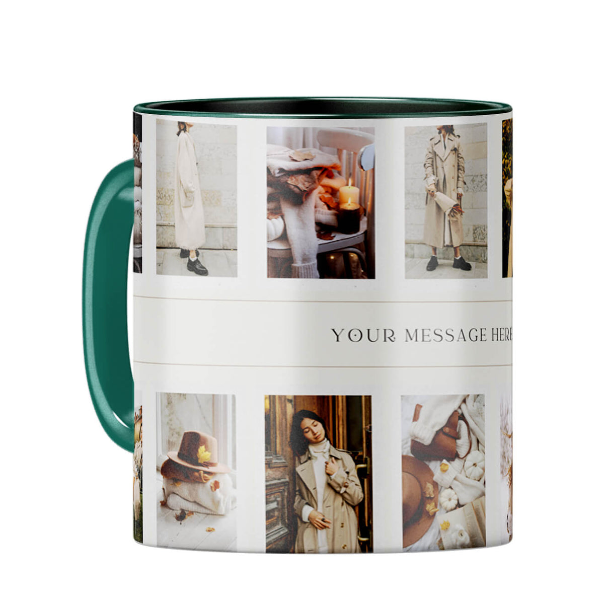 Fourteen Photos Coffee Mug Dark Green