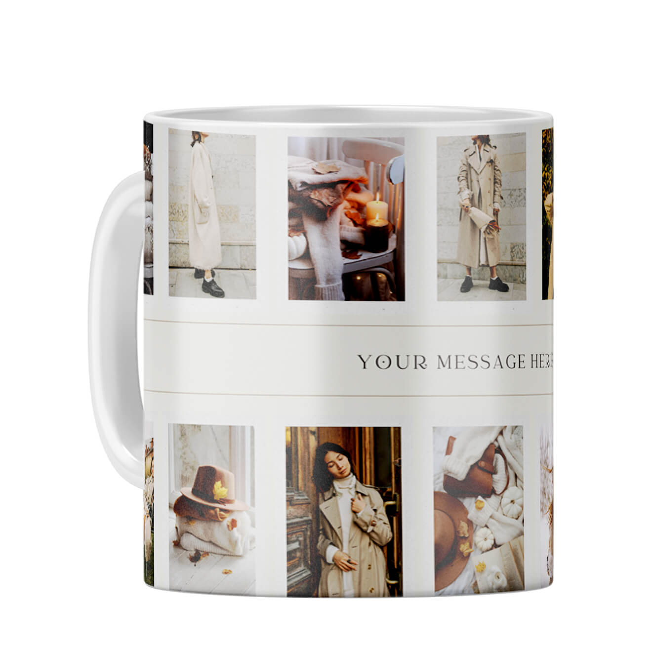 Fourteen Photos Coffee Mug White