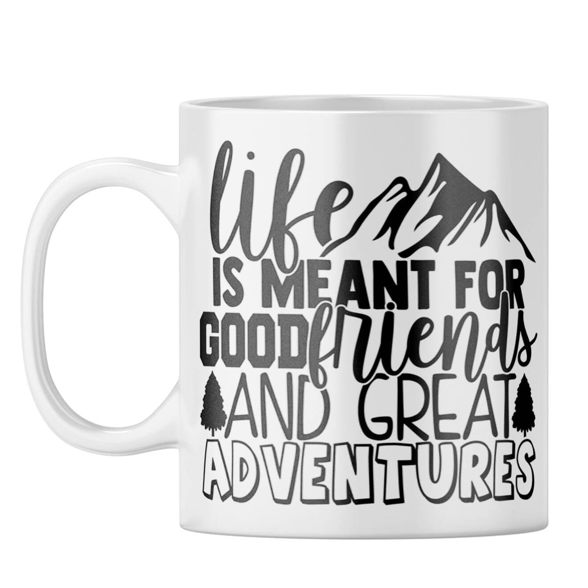 Friends & Adventures Coffee Mug White