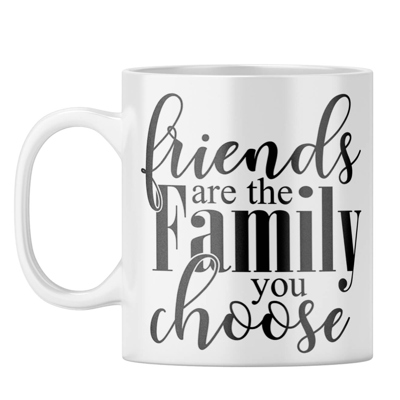 Friends Are Family Coffee Mug White