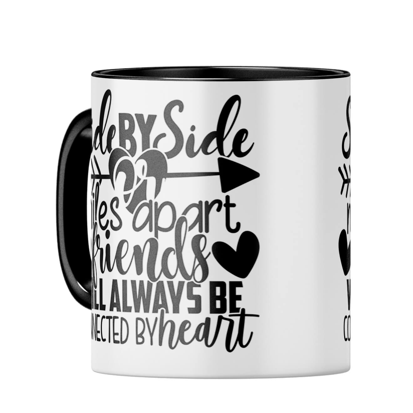 Friends Connected By Heart Coffee Mug