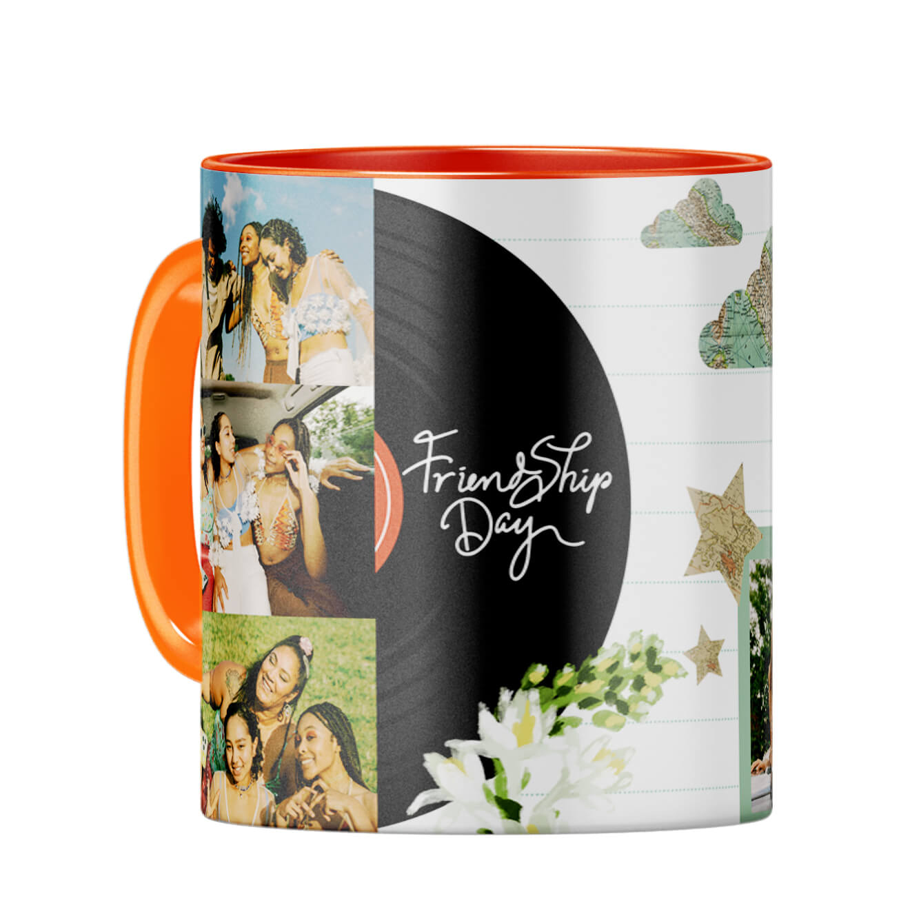 Friendship Day Coffee Mug Orange