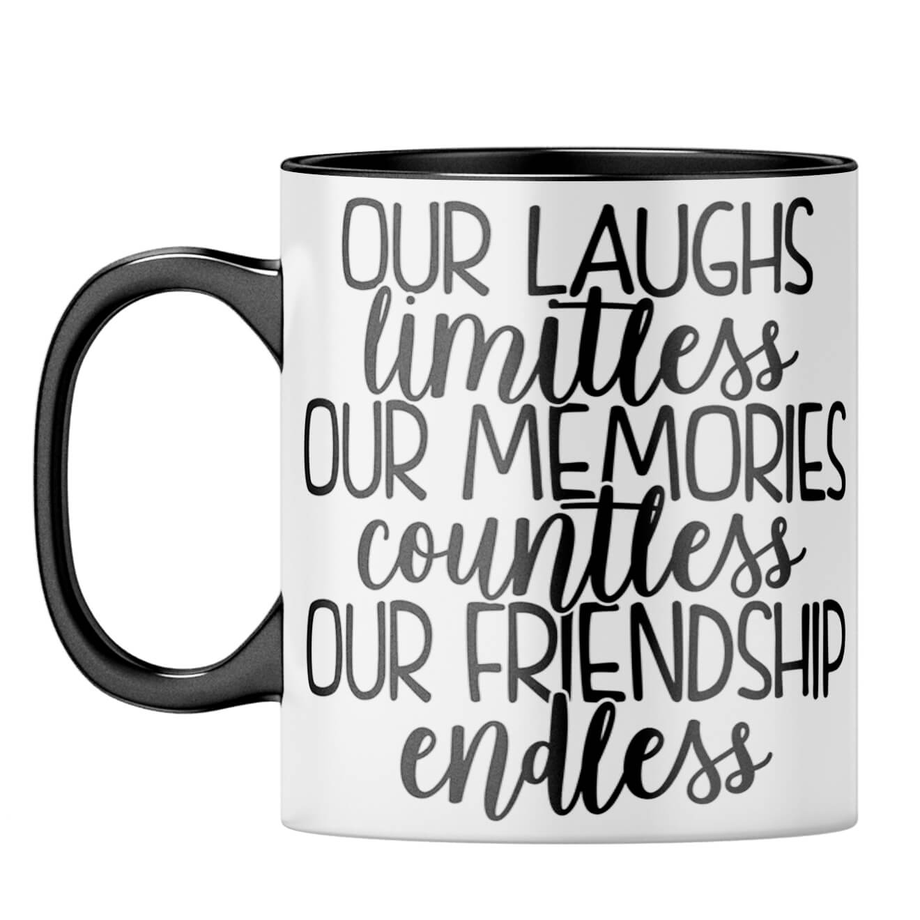 Friendship Is Endless Coffee Mug Black