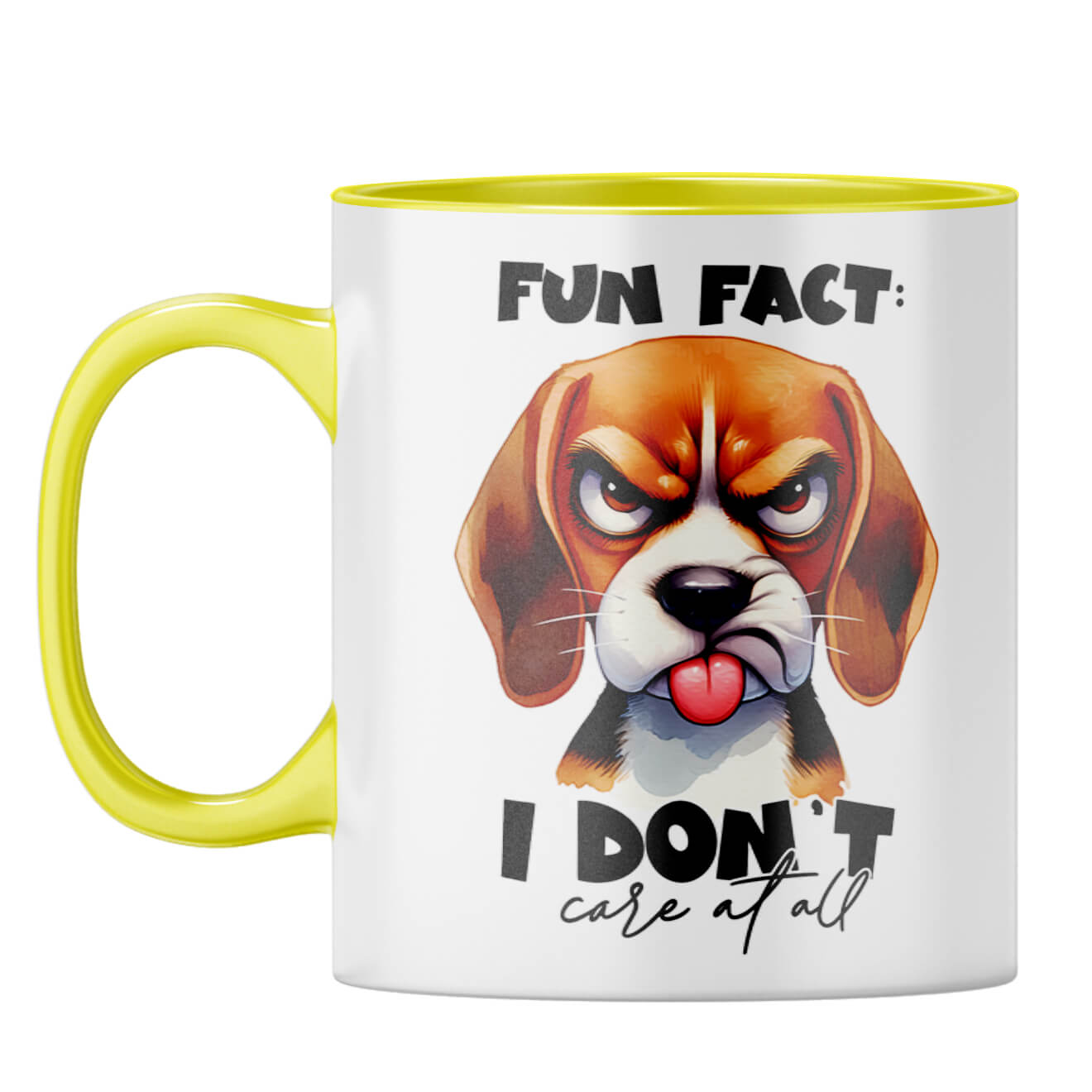 Fun fact Coffee Mug Yellow