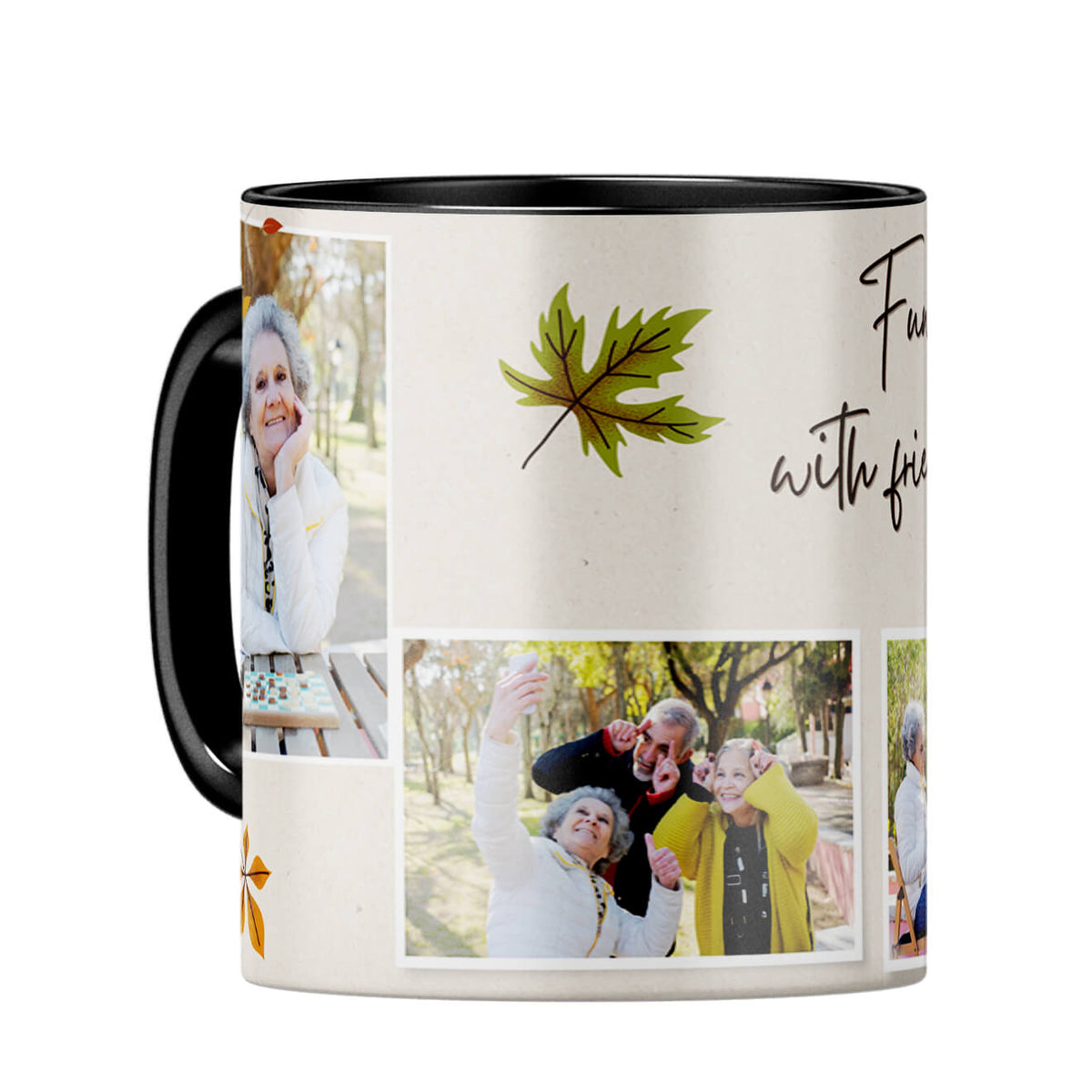 Fun With Friends Coffee Mug Black