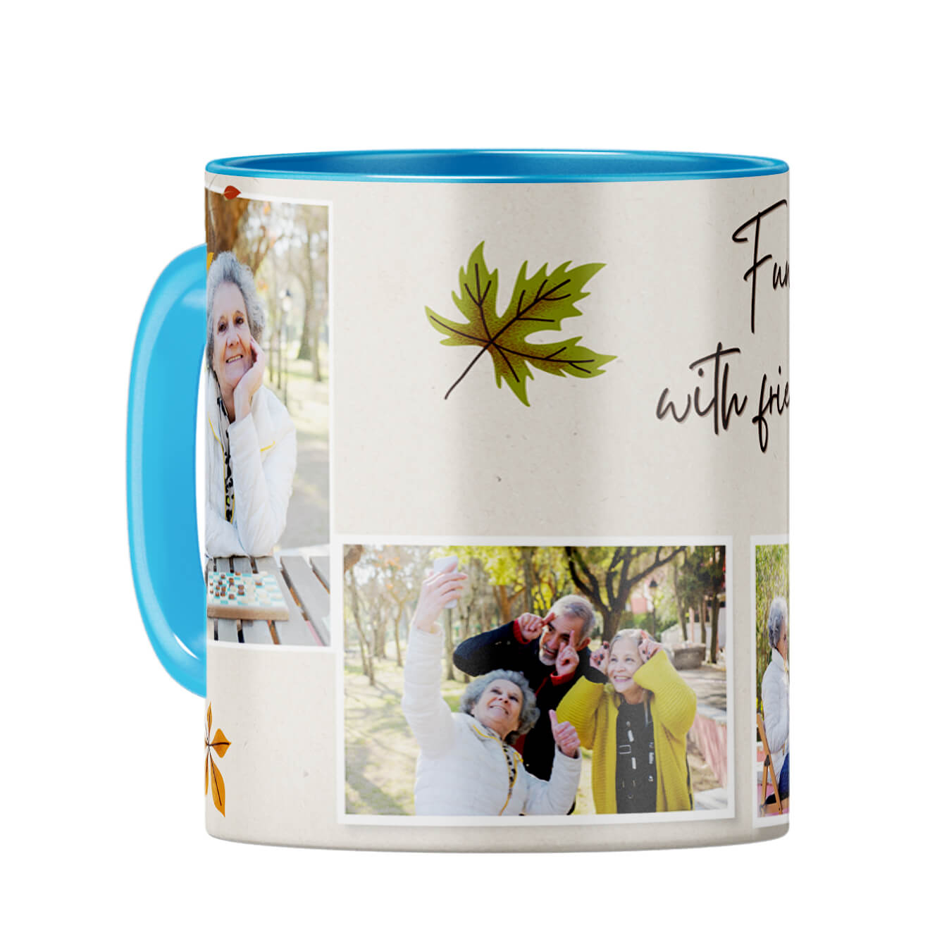 Fun With Friends Coffee Mug Light Blue