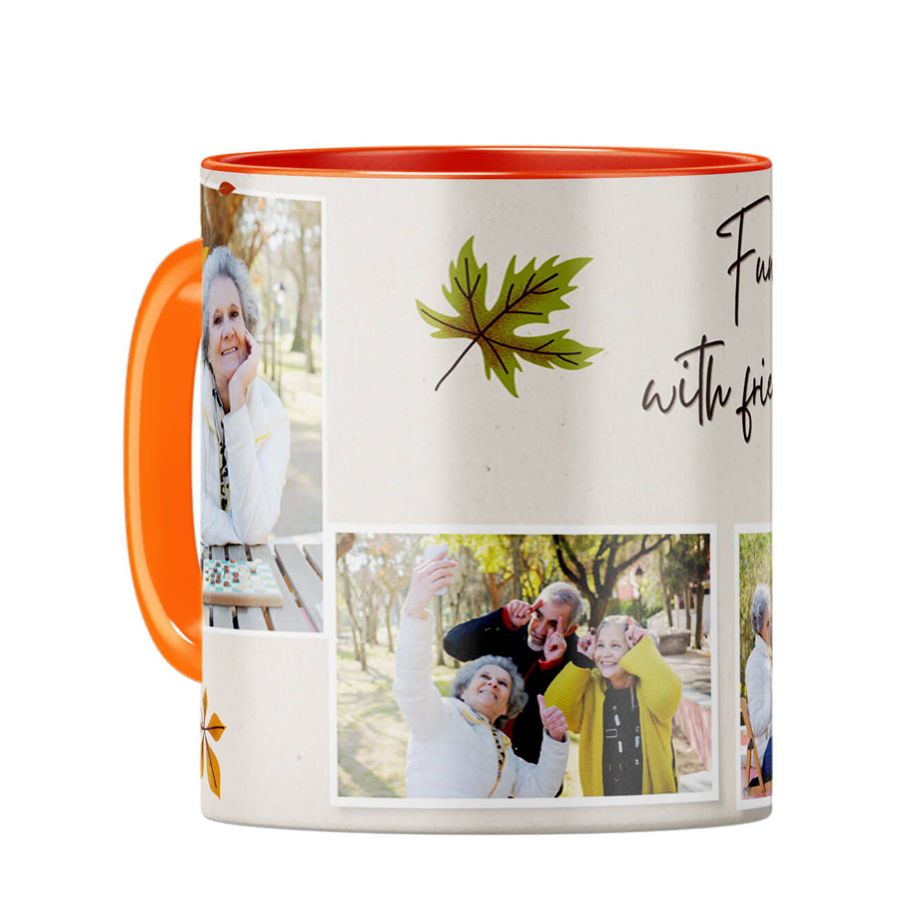 Fun With Friends Coffee Mug Orange