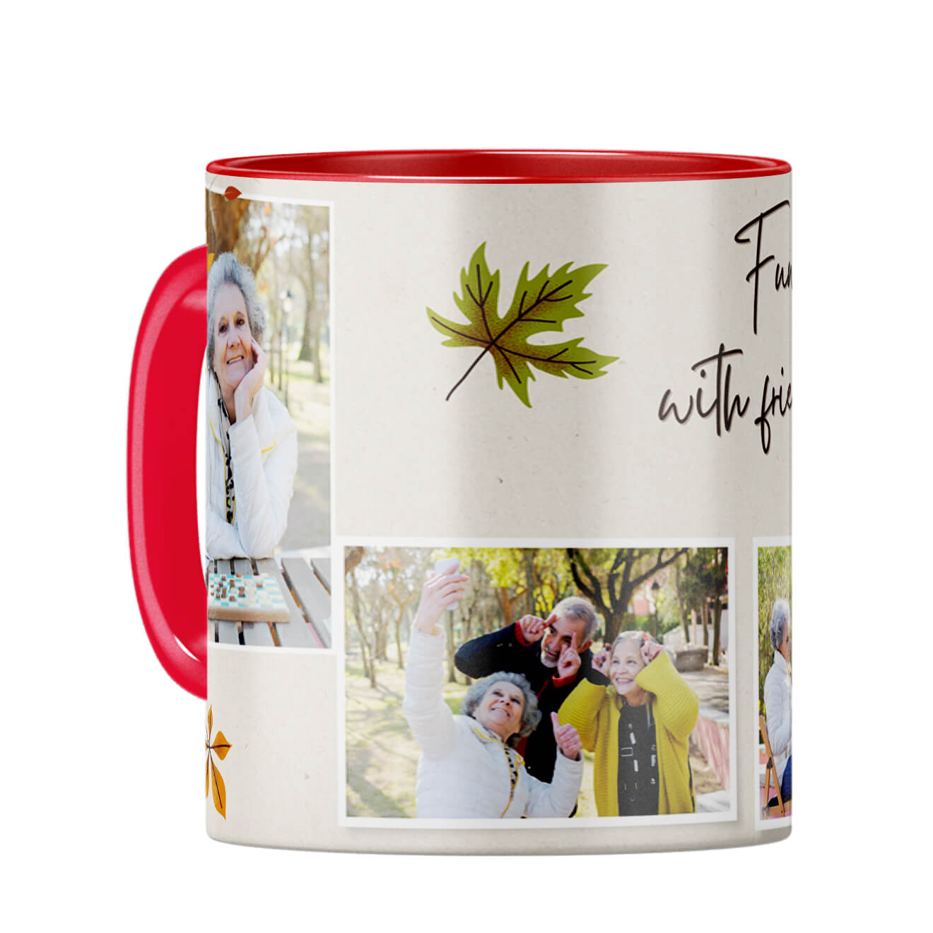 Fun With Friends Coffee Mug Red