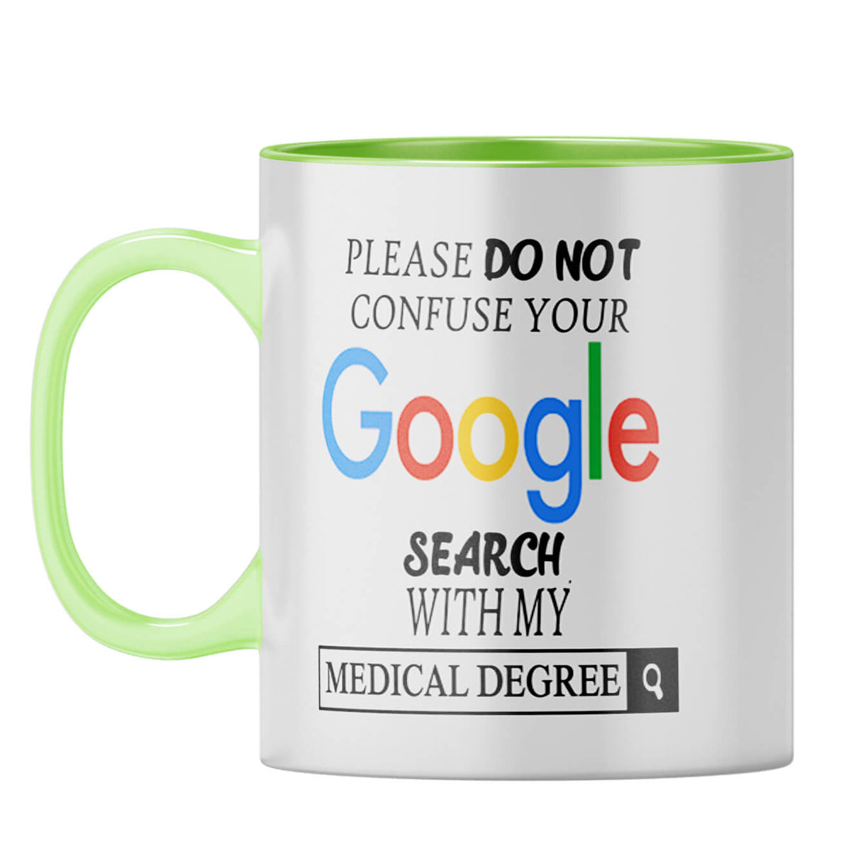 Funny Doctor Coffee Mug Light Green