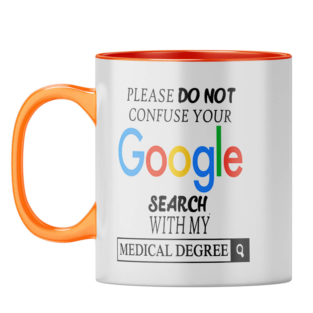 Funny Doctor Coffee Mug Orange