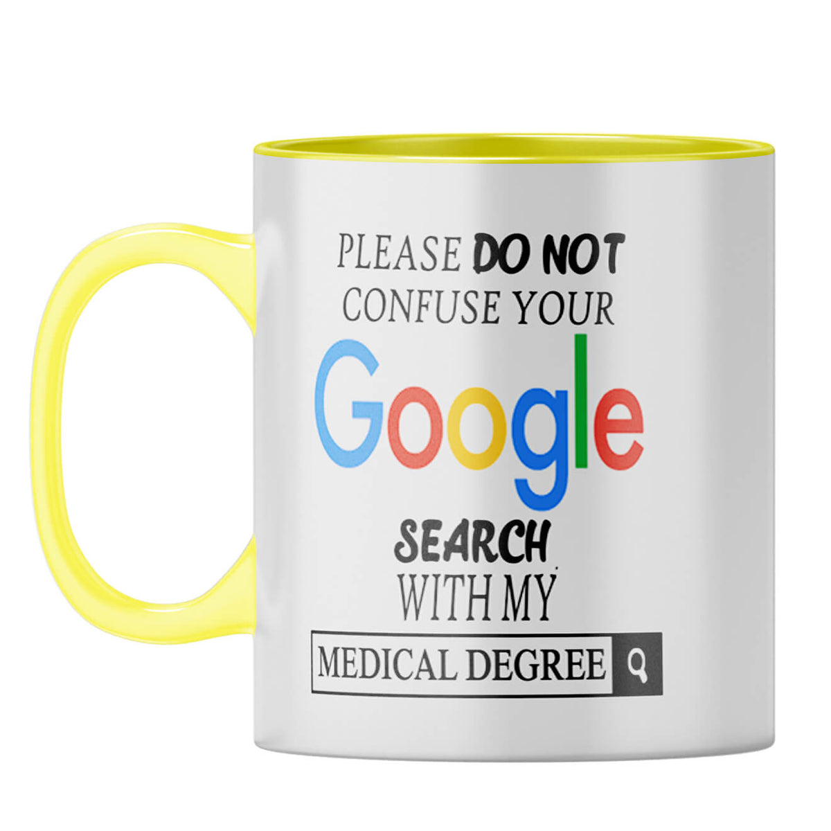 Funny Doctor Coffee Mug Yellow