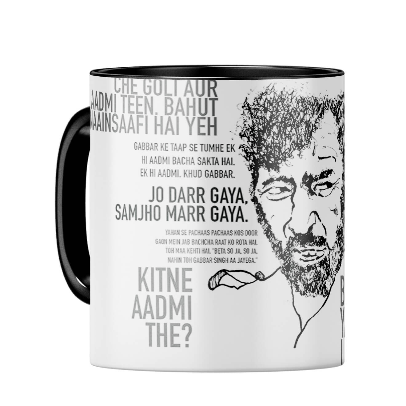 Gabbar Coffee Mug Black